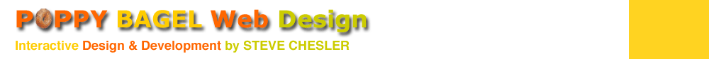 Poppy Bagel Web Design Brooklyn New York FLASH PHP MySQL